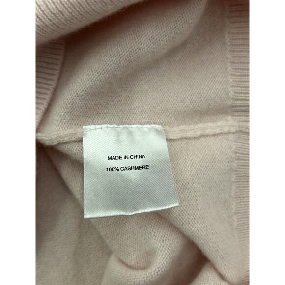 Quince Women’s Pink Turtleneck High Neck 100% Cashmere Sweater Soft Small - Picture 9 of 9